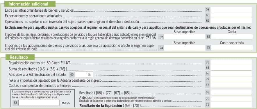 informacion adicional modelo 303