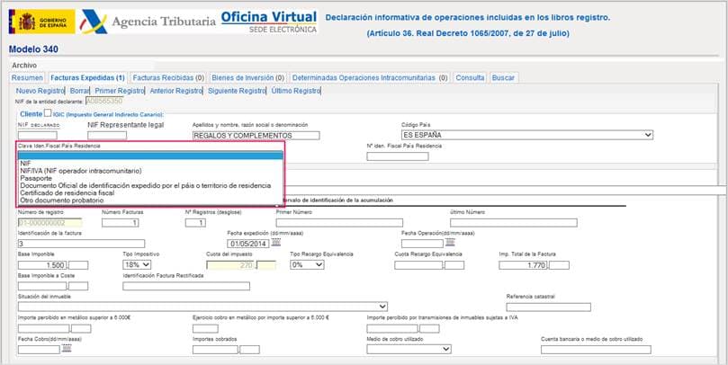 Calendario con los plazos de presentación del modelo 340