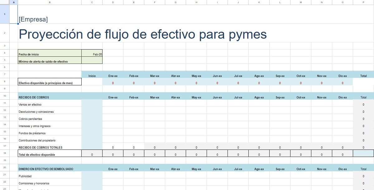 Plantilla de presupuesto 1