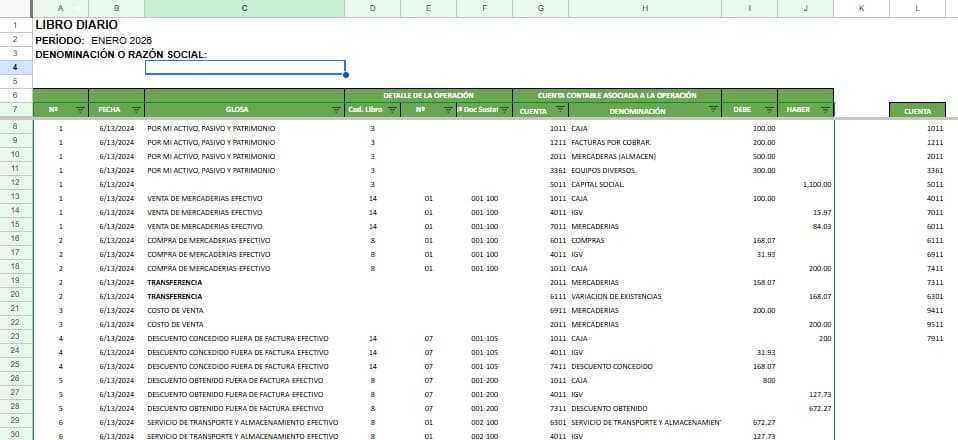 plantilla libro diario