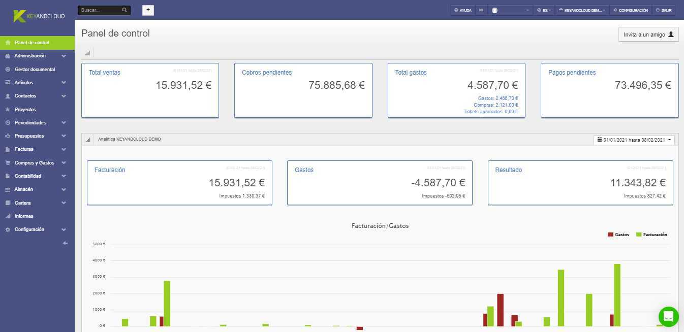 programas de facturación para asesorías y gestorías de keyandcloud