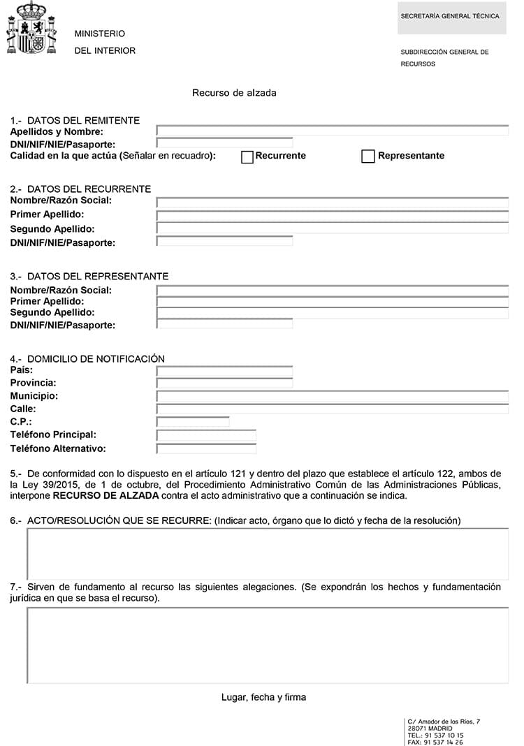 Recurso de alzada