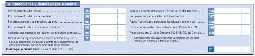 retenciones modelo100