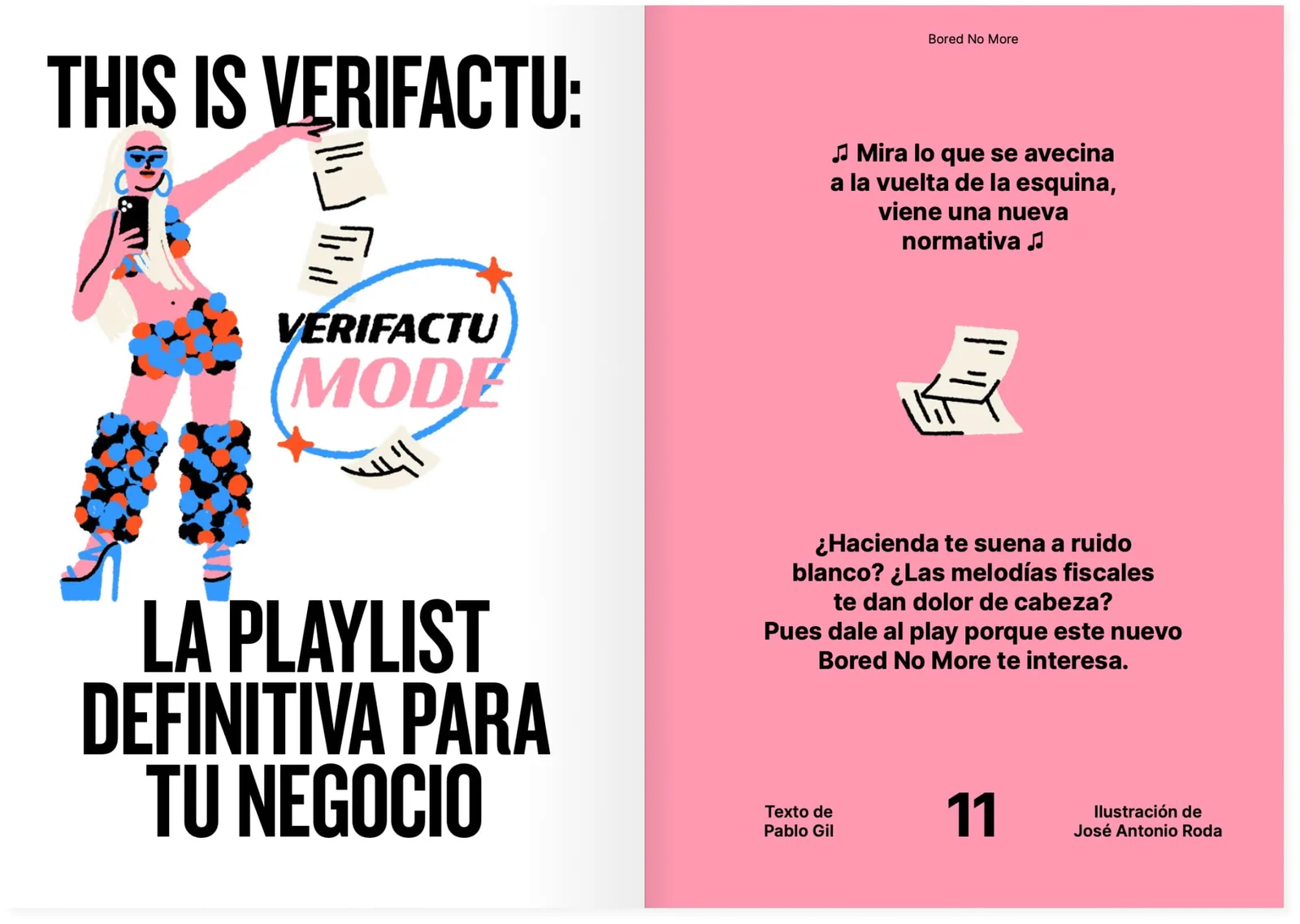 Sección Bored No More de Holded Magazine con la playlist 'This is Verifactu' para tu negocio