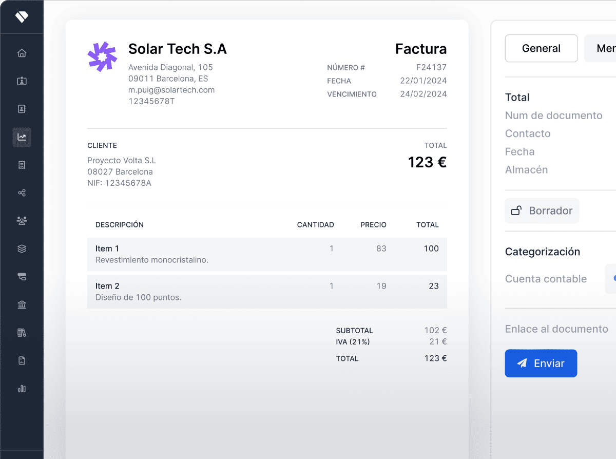 Holded project management overview on laptop and mobile