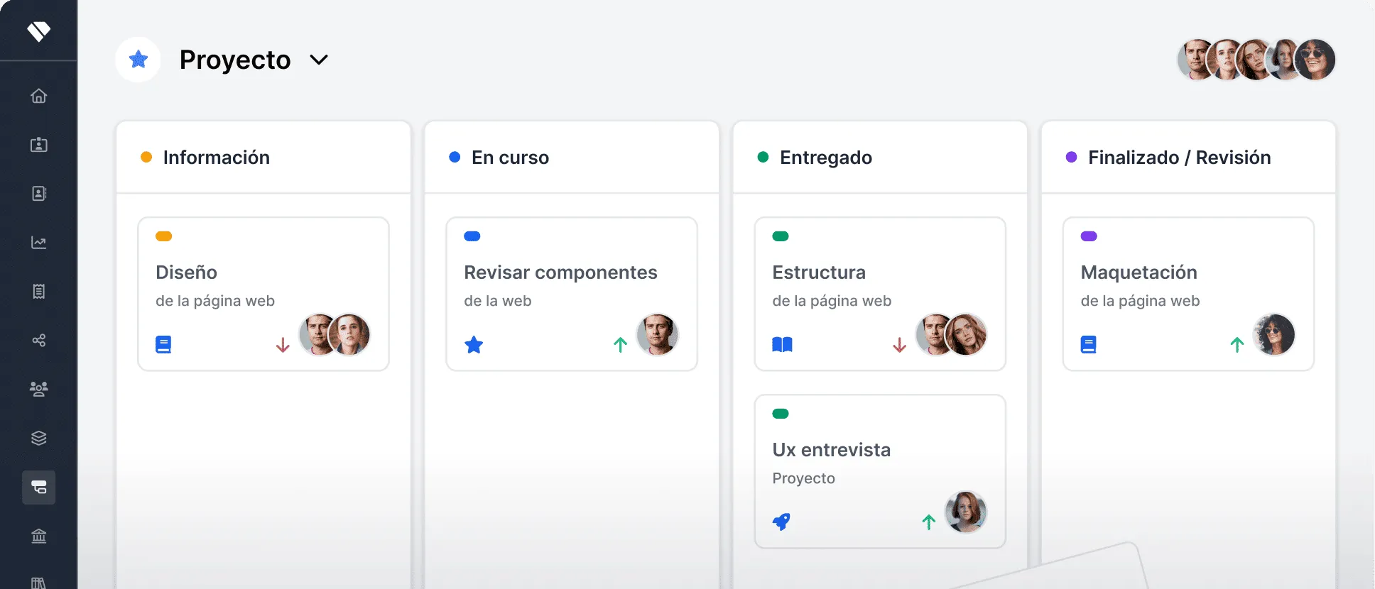 Holded project management dashboard