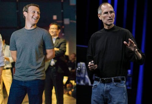 Mark Zuckerberg and Steve Jobs