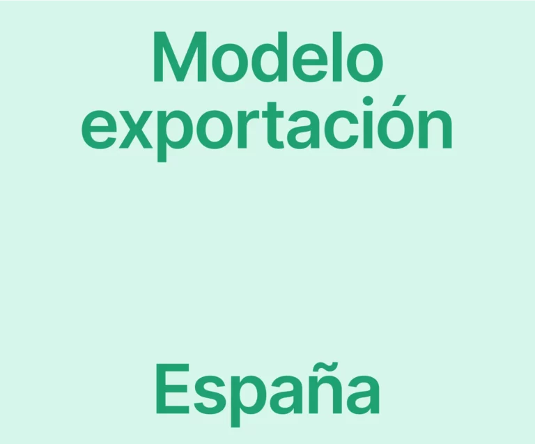 modelo factura exportacion españa